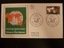 FRANCE PREMIER JOUR FDC N° 2412  ETUDE SUR L AFRIQUE ET L ASIE 3,20F  PARIS 1986