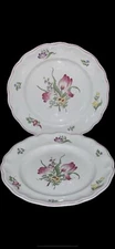 Spode Marlborough Sprays Dinner Plate 10.75”TULIP Set Of 2