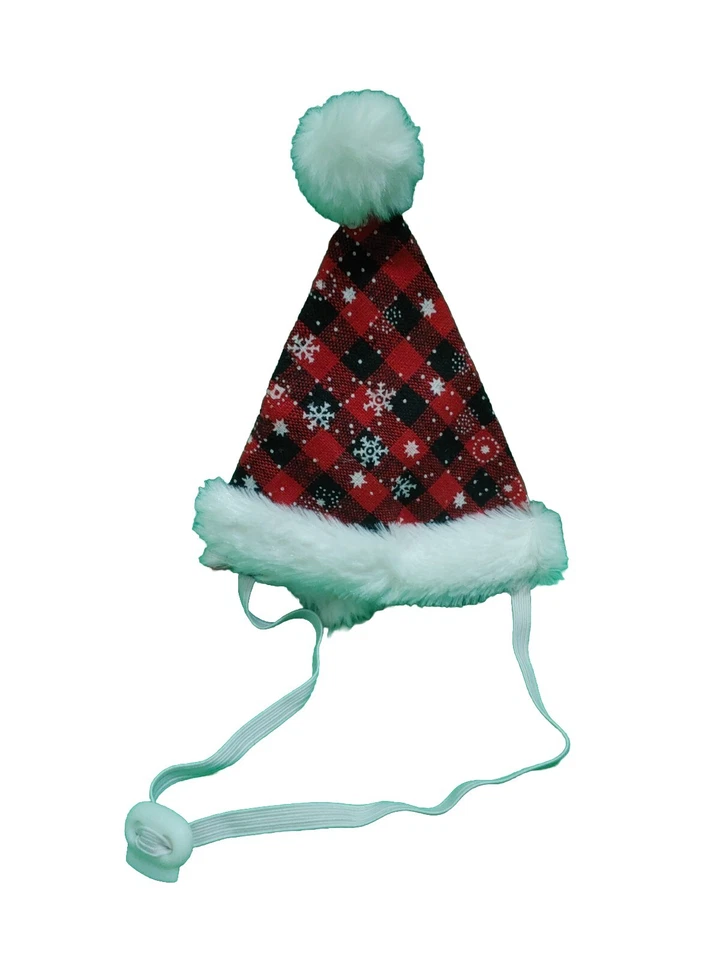 Pequeño PET BANDANA Collar de Perro Bufanda Papá Noel Babero Navidad Gorro Feliz Disfraz Foto 2 de 4