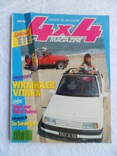 4X4 MAGAZINE N°107 08/1990 SALON 4X4 VAL D'ISERE WRANGLER VITARA ZX RALLYE RAID 