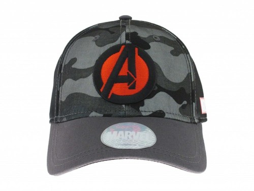 Cappello Avengers Marvel ufficiale grigio camo logo regolabile 58 cm | eBay