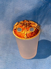 Enameled Floral and Butterfly Themed Toothbrush Holder Organizer