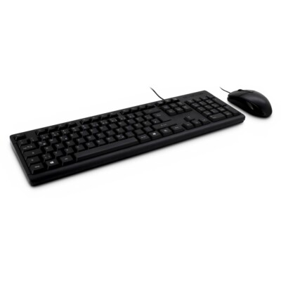 PC Maus Tastatur Desktop Set drahtgebunden USB Kabel 1000 dpi Maus black wired