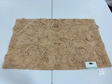 Beige Home Weavers Modesto Bath Rug 22"x34"