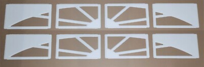 8pc Clopay Sunset Replacement Insert Grilles Short Panel Garage Door White 503