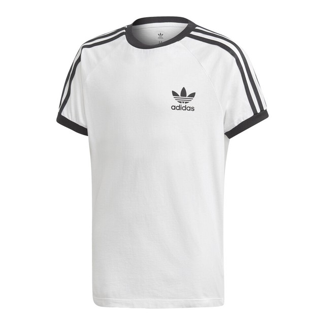 adidas Big Kids' 3-Stripes T-Shirt: White/Black - DV2901 | eBay