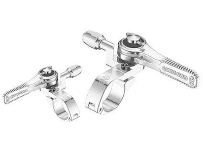 Paire De Manettes Dia Compe ENE Wing Shifter - Multivitesse Jusqu'à 11V, Shimano/Campy, Argent