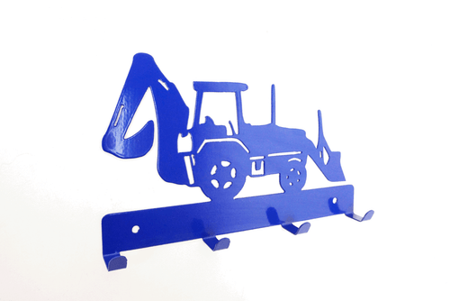 Digger JCB - Plomo para perro / Colgador de llaves, soporte, gancho de abrigo (metal) - Imagen 2 de 3