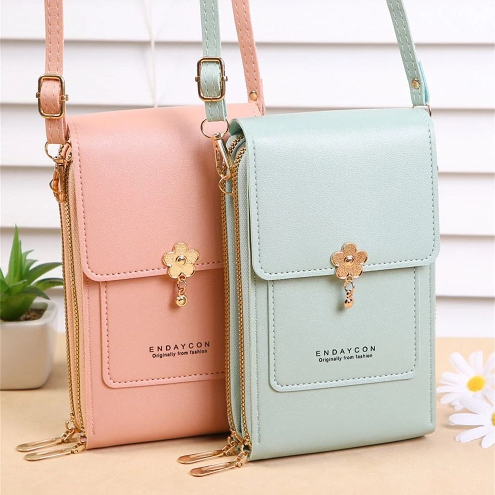 Small Crossbody Bags PU Leather Handbags Casual Phone Bag Women