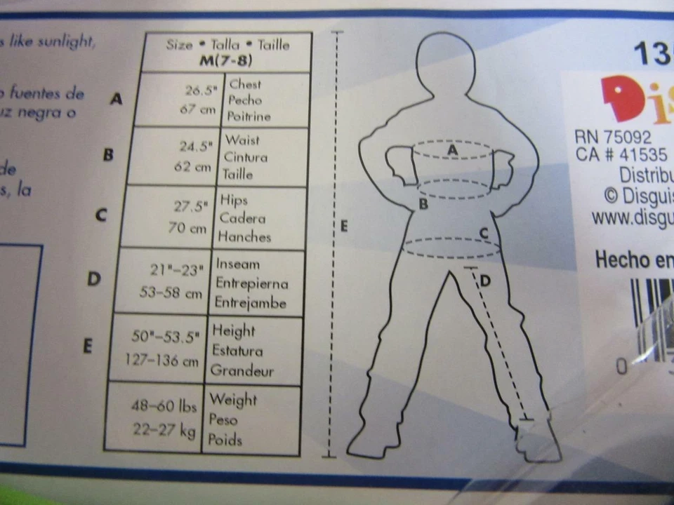 Fantasia de Halloween infantil Buzz Lightyear Glow in the Dark Toy Story 4 média 7-8 - Imagem 4 de 4