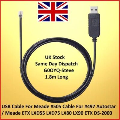 Usb-Kabel Meade 505 Kabel Für #497 Autostar Etx lxd55 lxd75 lx80 lx90