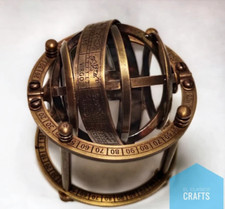 Armillary Celestial Globe Brass Sphere Handmade Mini Globe Collectible