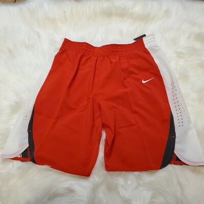 $55 Nike Women's Hyperlite Dri-Fit Basketball Shorts 867776-658 Red White Size L
