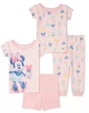 Disney Baby Minnie Mouse 4 Piece Infant Pajama Set Size 12 Months NWT