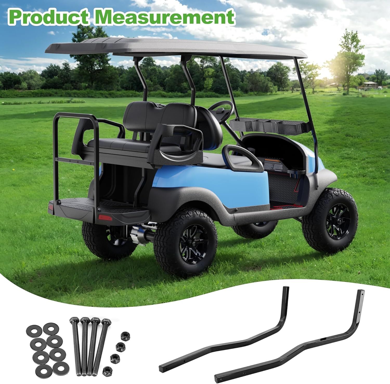 Golf Cart Rear Strut Roof Support Brackets for Club Car Precedent 88 ...