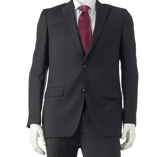 Marc Anthony Slim Fit 100 Wool Black Suit Jacket Size 36 Reg. MSRP 240