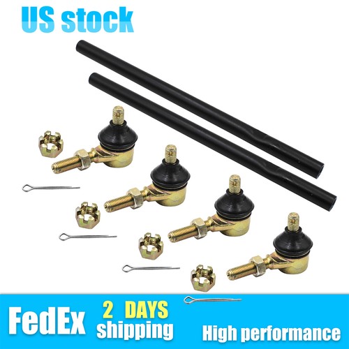 Fit 8706 Yamaha Banshee 350 Pair Black Tie Rods & Ball Joints Stock