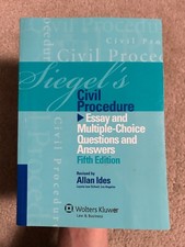 Siegels Civil Procedure: Essay and Multiple-C...