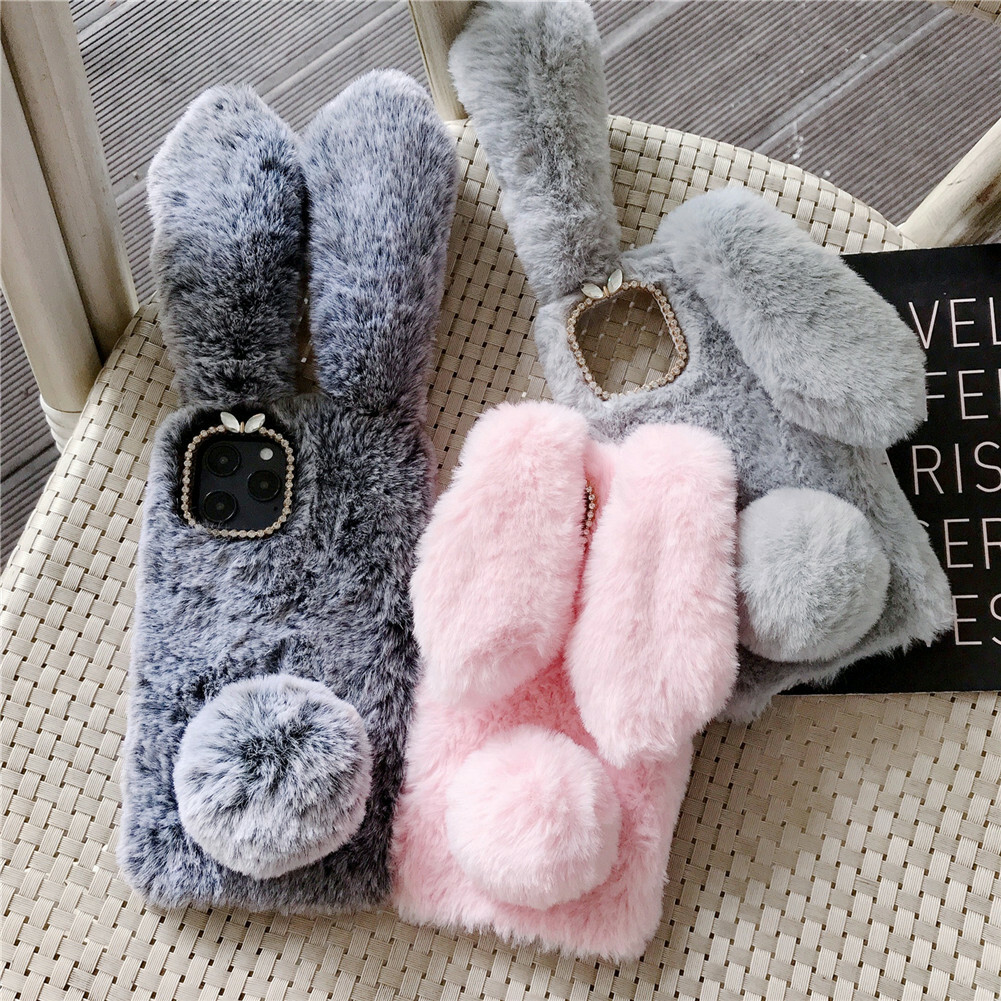 Shockproof Phone Case For Galaxy Note 20/20+ Protective Cover Furry Cute Skin