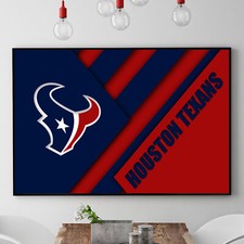 Houston Texans Design NFL Football Home Decor Wall Art Print Poster / Canvas