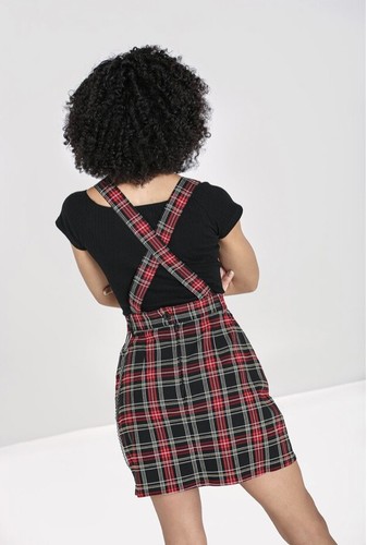Hell Bunny Clash Pinafore Dress - Picture 3 of 4