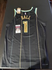 LaMelo Ball Autograph Charlotte Hornets signed NBA City Jersey Authentic JSA Coa