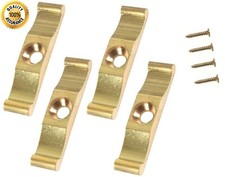 4 Solid Brass Turn Button Latch 38mm Rabbit Hutch Door Cupboard Catch