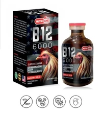 Super Forte B-12 6000 100 ml Rooster | (Para Gallos) exp 02/28