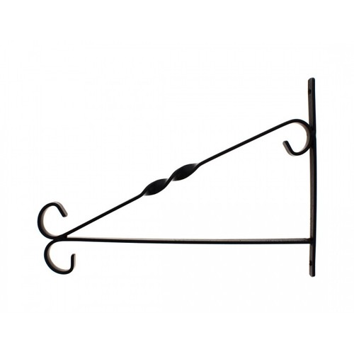 2x Heavy Duty Metal Hanging Basket Brackets Garden Plant Hanger Hook