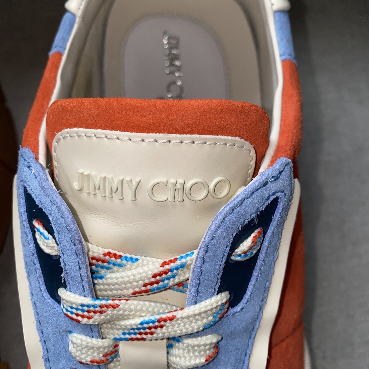 Jimmy Choo Raine sneakers men red/blue NWT 41 | eBay