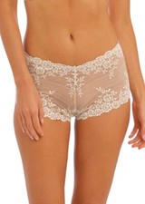 Wacoal Embrace Beige Lace Embroidered Boyshort Underwear L33125 Size Small 5 