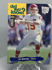 1995 Collector's Choice Player's Club #34 Joe Montana DYK