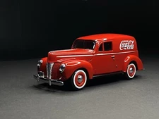 Motor City Classics 1940 Ford Sedan Coca Cola Delivery Panel Van 1:24 Scale Red