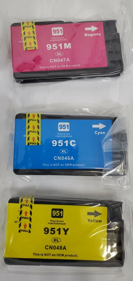 950 951XL Printer Ink Cartridge 2 Black Cyan Magenta Yellow Unopened - Image 2 of 4