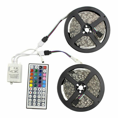 12V 10M 2835 SMD RGB Flexible LED Light Strip 600LEDs+44 Key Remote Controller - Picture 3 of 8