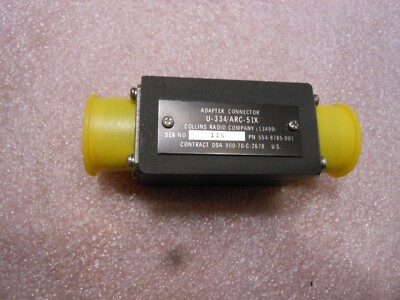 JFC / COLLINS CONNECTOR # 554-9785-001 NSN: 5935-00-762-9307 # U334/ARC-51X
