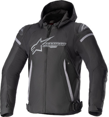 Alpinestars Zaca Waterproof Jacket Large Black/Gray 3206423-111-L