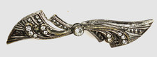 Vintage Schmuck Brosche Anstecknadel Strass Steine Accessoires