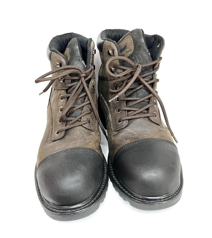 Wolverine Mens Rig Steel Toe Work Boots Brown Black Leather  display picture 2