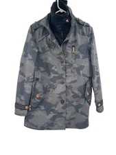 My Anorak Women's Camouflage Utility Jacket Size XS Water Resistant 