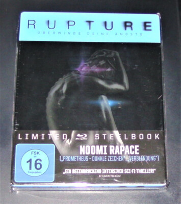 RUPTURE ÜBERWINDE DEINE ÄNGSTE GEPRÄGTE LIMITIERTE STEELBOOK BLU RAY NEU & OVP