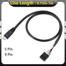 Micro USB Male to Dupont 5 Pin Female Header Motherboard PC Cable Cord Connector