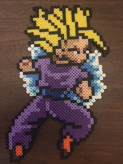 Gohan super saiyan dragon ball z anime series bead Sprite