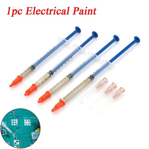Silver PCB Electrical Paint Conductive Adhesive Conduction Paste Glue Wire eBay