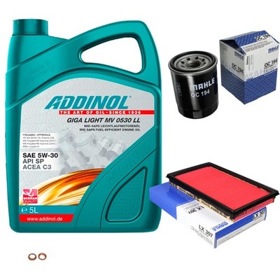 MAHLE Inspektionspaket 5L ADDINOL GIGA LIGHT MV 5W-30 für Nissan Maxima/Maxima