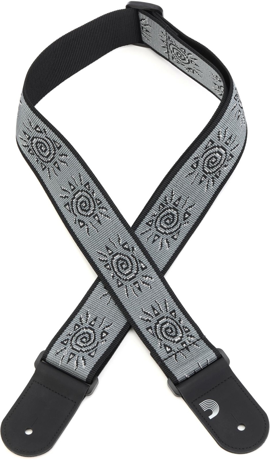 Винтажный гитарный ремешок DAddario Planet Waves - Серебряные солнца