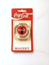 Vintage Coca Cola Bottle Cap Shape Refrigerator Magnet New In Package 1995