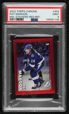 2022 Chrome NHL Sticker Collection Red Refractor /5 Patrick Maroon Pat PSA 9 i4v