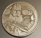 2019 Clone Trooper Star Wars 1 oz .999 Silver BU Coin Luke Darth Vader Yoda