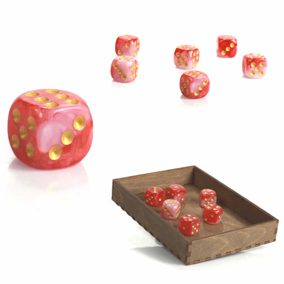 D6 1,6 cm RPG Orc Bacon Sechsseitiger Würfel